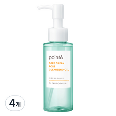 point&. 深層清潔毛孔卸妝油, 100ml, 4瓶