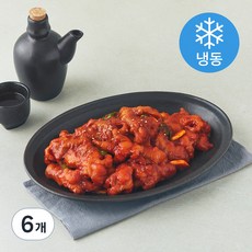 수월한 양념무뼈닭발 (냉동), 350g, 6개