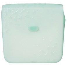 BBox 矽膠食物袋 莫蘭迪綠, 安全矽膠材質，可重複使用，方便攜帶, 1個