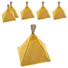 竹炭包三角形, 13*12cm, 210g, 黃色, 6個