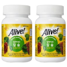 Alive 鈣鎂維生素D補充膠囊, 90顆, 2罐