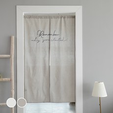 BEBEDECO 遮光門簾 長版 Remember 遮蔽簾, 淺灰色