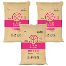 聯華 水手牌 特級強力粉 麵包粉 適用於精緻吐司、歐式麵包、手工麵包、各式甜麵包及冷凍麵糰, 10kg, 3袋
