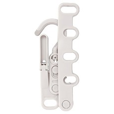 aisen 兩段式5連勾曬衣架 可折疊, 白色, 1個