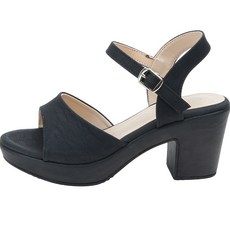 잠비 여성용 쿠션 스트랩 버블 샌들 힐 7.5cm