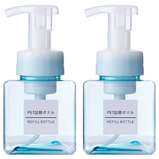 G&Y 泡沫按壓空瓶 250ml, 2個, 藍色