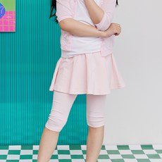 URAVI 女童款7分緊身褲喇叭裙