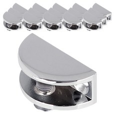 MONESPACE 半月形層架托架 亮面 小, 銀色, 16個