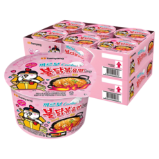 삼양 큰컵 까르보 불닭볶음면 트레이 105g, 12개