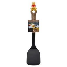 Skater Disney POOH 塑膠鍋鏟 立體娃娃, 黑色 + 咖啡色, 1個