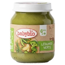 babybio 生機鮮蔬泥 碧綠蔬菜, 130g, 1罐