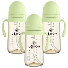 유비맘 시그니처 빨대컵, 280ml, 3개, 멜론