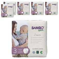 Bambo Nature 伴寶樂 Dream黏貼型紙尿褲 4~8kg, 第3階段, 174片