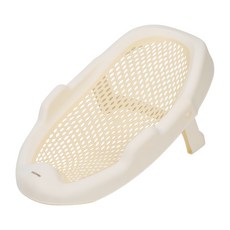 GGUMBI 快速折疊新生兒靠背嬰兒浴盆, 奶油色