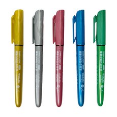 SIMBALION 雄獅 奶油獅 金屬色奇異筆 5支, 5色, 2盒