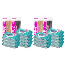 GIBONE 掀蓋式清潔濕紙巾 7包+橡膠清潔手套 S號 2雙, 2組