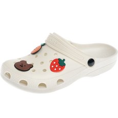 Isadora 女性小熊鏤空輕便涼鞋, 250, 白色