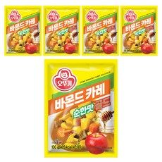 오뚜기 바몬드 카레 골드 순한맛, 100g, 5개