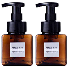 THE ZAKKA 粉彩色系泡沫空瓶 250ml, 2個, 棕色