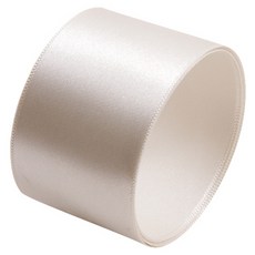 Inp 緞面緞帶 40mm, 45m, 象牙白, 1捲