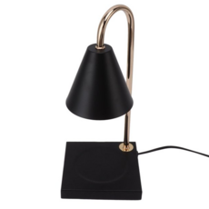 大理石融蠟燈 調光款 15 x 15 x 38cm 1.5kg, 霧面黑 + 黑大理石