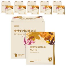 CABINEAT 浸泡式咖啡包 堅果風味, 12g, 7包, 6組