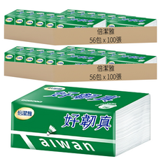 倍潔雅 好韌真決勝點3層抽取衛生紙 柔韌細緻 不易破, 14包, 8袋