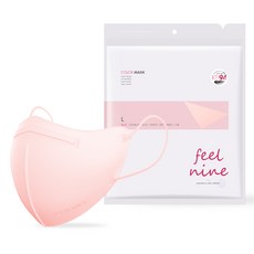 필나인 라이트핏 투디 보건용 마스크 대형 KF94, 25매입, 1개, 코랄핑크