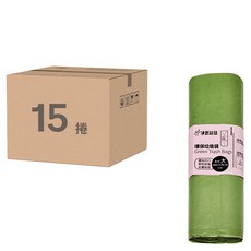 淨新科技 彩色垃圾袋 B055 大(64 x 76cm) 顏色隨機 110g, 33L, 15捲