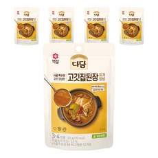 다담 고깃집 된장찌개 양념, 130g, 5개