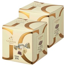 고디바 지큐브 화이트 초콜릿 프랄린 7p, 63g, 2개