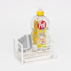 水槽菜瓜布瀝水架, 1個, 白色