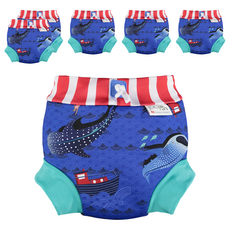 close Pop in 嬰兒尿布褲 游泳用 束口設計安心防漏 腰部束帶完美貼合 彈性材質溫暖親膚, M, 6件