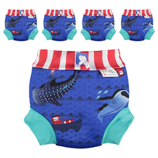 close Pop in 嬰兒尿布褲 游泳用 束口設計安心防漏 腰部束帶完美貼合 彈性材質溫暖親膚, M, 5件