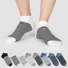 Cozy Label 男士運動條紋踝襪 8 件套