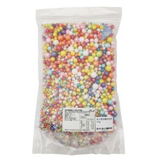 茂順食品 大小混合糖珠 彩色, 1kg, 1個