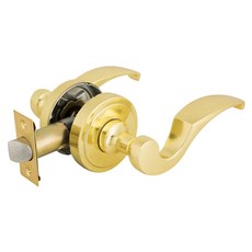 FAULTLESS 加安牌 水平把手門鎖 鎖門長度60mm 適用門厚32~45mm 長度135mm 孔徑54mm LYK703 金色, 客戶直接安裝