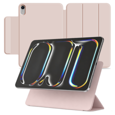GoodValue Folio Edge Fit iPad 筆槽收納平板保護殼, 粉紅色, 1個