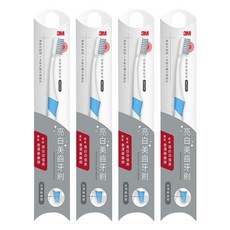 3M 亮白美齒牙刷 顏色隨機, 4支, 1組