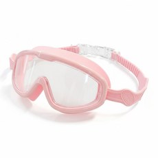 JANGSABU 兒童寬版泳鏡, 粉紅色, 1個