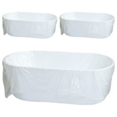 旅行用品 拋棄式衛生防菌浴缸泡澡袋, 單一顏色, 3個