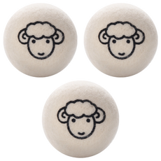 SP SAUCE 日式防纏繞吸水烘衣球 Set 3顆 優質羊毛 吸濕去味 減少靜電, 1組