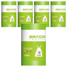 小麥購物 艾草驅蚊垃圾袋 50個 147g 5捲, 6L, 1組