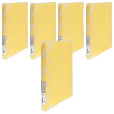 KyOKUTO 30孔半透明彩色資料夾 A4 31.9 x 26.5 x 2.7cm, 粉黃色, 5本