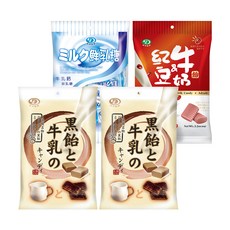 SungPoong 牛奶糖 100g+紅豆牛奶糖 90g+黑糖牛奶糖 100g 2包, 1組