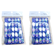 Biz Life 手縫鑽 水滴AB 10 x 7 mm 50入, 2個, 混合色