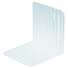 inomata L型分隔用整理架 冰箱冷凍室 13.9 x 14.3 x 14.5cm, 水藍色, 1個