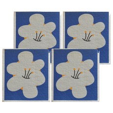 好物良品 德國環保木漿棉廚房清潔抹布 梨花, 4入