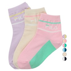 휠라키즈 아동용 리니어로고 중목양말 3족 세트 FK3SCF5373X