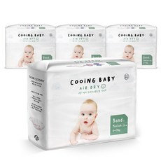 Cooing 에어드라이 풀커버 밴드형 기저귀 유아용, 중형(M), 120매